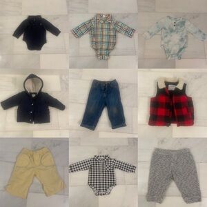 BABY BOY SIZE 6-12 MONTH (6-12M) CLOTHING LOT BUNDLE